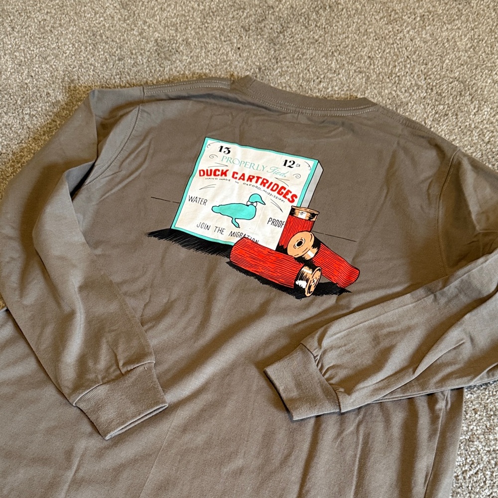 Properly Tied Gray Long Sleeve T-Shirt - Picture 6 of 10